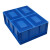 卧虎藏龙 EU周转箱塑料箱 汽配可堆式储物箱零件箱 蓝色无盖800*600*120