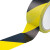 海斯迪克 HKL-261 警示胶带 地板胶带 PVC安全警戒车间划线胶带 黄黑4.8cm*16y 12卷装