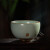 东道汝窑生肖系列限量版主人杯茶杯天青色可开片陶瓷功夫茶具150ml 牛转乾坤B杯150ml