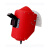 LISM电焊面罩红钢纸焊焊接安全防护帽子头戴式高温氩弧焊防火星防焊工 红帽可视窗不翻盖(自带9号镜片+