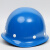 诺瑞斯安 安全帽工地 免费印字 国标V型ABS 建筑工程电力施工劳保工人头盔 圆形透气蓝色