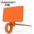 万级（WANJEED）标签扎线带 自锁式尼龙扎带 网线线缆标牌标识记号理线带 小号100根/包 橙色