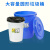 大容量垃圾桶商用酒店餐饮大号带盖工业圆形家用厨房塑料水桶60升 100升蓝色无盖圆桶