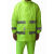 反光环卫雨衣 铁路环保工程局分体式防水工作雨披 消防协管 荧光绿 网格透气型 XL