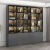 柏维棠轻奢玻璃门组合书柜现代简约客厅落地多层储物柜办公文件柜展示柜 灰色两门 60cm