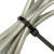 赛拓（SANTO）黑色尼龙扎带 自锁式理线带 电线扎线带100根装 2.5*150mm 0030