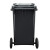 中典 垃圾分类垃圾桶YY-100A新国标大号物业室内外小区环卫户外商用定制带盖垃圾桶 黑色100L-其他垃圾