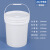 塑料桶化工桶油漆桶密封pp桶带提手打包桶1-50L涂料桶胶桶 20L-白色(常规美式)-配油嘴盖