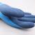 鲁工 手套劳保手套乳胶双层浸胶发泡防水耐磨防滑手套 蓝色 
