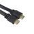高清HDMI线1.4版扁平线显示器机顶盒连接线HDMI线 黑色(圆线) 1米