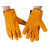 牛皮电焊手套短款防烫焊接焊工软耐用隔热耐高温劳保防护手套长 二层海员手套 XL
