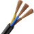 扬丰 RVV3*0.5平方国标电源线 电线电缆二芯多股铜丝软护套线黑色/卷200米（每米单价）单独裁剪不退