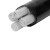 立飞 电缆线 不带凯国标线  YJLV 电力电缆地理架空线  铝芯不带凯 3*240+1*120平方  1米（定制）