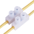 SEISO 电线连接器 螺丝式接线端子 2位快速电线对接头2接2接线柱 50只