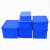 冠宇 周转箱零件盒物料盒收纳盒整理箱配件箱 蓝色带盖款600*485*355MM