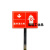 插地式不锈钢消防标识牌消防水泵接合器室外消火栓警示牌标牌定制 消防水泵接合器(红底) 20x30cm