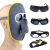 电焊防护面罩防烧脸面具焊工眼镜防光头戴式焊接墨镜护脸 灰镜3个