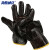 海斯迪克 防油耐磨劳保手套 电焊工皮质防护手套HKQS-3 随机颜色(10双) 