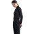 中神盾Z-506  男女装新款衬衫竹纤维纯色长袖商务工装职业方领衬衫定制职业装（39码）2XL  黑色 （1-9套）
