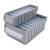 箱大王 Xlj-17 塑料分隔式零件盒 货架收纳箱物料盒 灰色 小3号（500*110*90）