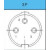 宾德binder圆形连接器2/3/4/5/6/7/8/12/14芯M16/19/24芯航空插头 公头或者母头3芯