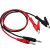 4mm香蕉插头转鳄鱼夹带线 铜大电流直流电源输出线稳压电源测试 红+黑1对 2根 0.5m