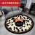 圆形地毯电脑椅垫子卧室客厅可爱卡通粉色潮牌床边毯沙发耐脏地毯 YX-1319 直径:80厘米[环保无味]