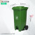 定制适用大型垃圾桶带轮垃圾桶商用带盖餐馆室内餐饮240升环卫大 D2568L脚踏桶(灰桶灰盖)