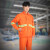 环卫工人衣服环卫长袖套装工作服保洁短袖反光衣环卫工服园林绿化 新品(斜纹)橘色：长袖 165/80A