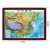 京速  立体中国地形世界地形标签装饰   1.2米X0.9米  3D凹凸地貌三维挂牌  单位：张