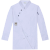 比鹤迖 BHD-3015 夏季薄款透气厨师工作服 长袖[白色]3XL 1件