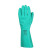 代尔塔 201802 高性能丁腈防化手套 舒适型耐油耐磨耐酸碱 绿色 8码 1副