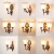 橙央（CHENGYANG）现代简约欧式复古红古铜色壁灯卧室床头灯客厅电视背景墙壁灯具 920+单色LED灯泡 红古铜色