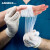爱马斯 AMMEX  一次性手套乳胶手套 橡胶加厚美容手膜检查实验家务订做（耐用乳胶手套） 小号S