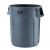 圆形塑料桶储物桶带盖大号垃圾桶户外小区物业塑料环卫桶加厚 特厚75升黄(配盖子)