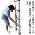 伸缩梯竹节梯伸收梯便携梯铝合金家用梯多功能梯升缩梯收缩梯 德标加厚人字1.7米