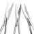 午励 实验用剪刀 不锈钢实验室手术剪刀 弯刀 手术弯尖16cm 