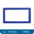 飞尔（FLYER）透明PVC卡片袋 文件保护卡套 带磁性展示牌 仓库货架标识牌 蓝色【8×4.5cm】50个起订