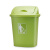 摇盖垃圾桶大容量30L40L60L户外物业带盖厨房商用特大号教室 加厚30L绿色有盖【送垃圾袋1卷】