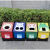 卡通创意分类垃圾桶室内幼儿园可爱网红个性河马高颜值庭院大容量 绿/大号 96cm