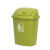 冰禹 BYrl-95 塑料工业垃圾桶 摇盖式卫生间办公室翻盖垃圾桶 简约带盖纸篓 灰色40L带盖