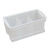 定制白色塑料周转箱长方形分格箱多功能配件收纳盒六格箱螺丝盒子 专用无格箱+白色