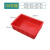 瀚海融科 周转箱塑料盒子长方形五金配件工具螺丝盒收纳零件盒物流物料胶框 04号箱红色300*205*85mm