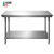 柏钢 201不锈钢工作台双层操作台定制商用打荷台桌子包装台120*80*80cm
