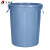 艾科堡 大号垃圾桶户外环卫商用厨房加厚大容量带盖圆形塑料桶 灰色无盖160L