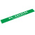 海斯迪克 HK-811 地面标识贴(2张) 温馨提示贴纸 耐磨地贴 请在一米线外 绿10*100cm