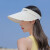 红蜻蜓（RED DRAGONFLY）防晒帽子女夏季防紫外线遮阳帽户外骑行大帽檐专业级大沿空顶帽子 米色 帽围可调（55-60CM）
