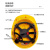 千井中国电建安全帽V型透气ABS监理建筑工地头盔J12637 中国电建安全帽红色