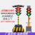 太阳能红绿灯交通信号灯驾校学校十字路口移动红绿灯警示灯 200-4四面单灯20瓦