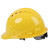 鑫安邦（XIINANBANG)三字型安全帽 ABS材质 可印字 工地建筑施工 电力工程绝缘安全帽A4 黄色1顶【可定制】